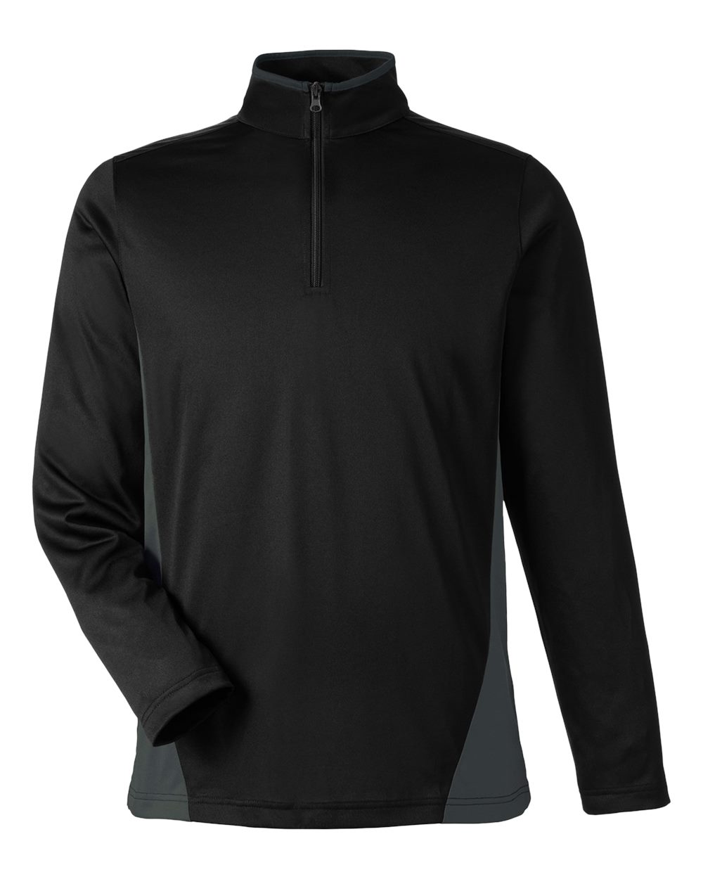 Harriton M786 Men's Flash Snag Protection Plus IL in Black/ dark charcoal