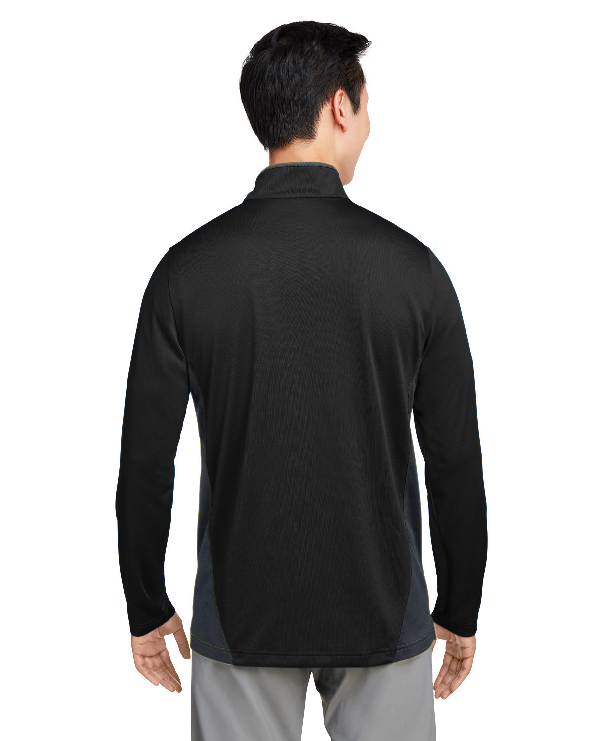Harriton M786 Men's Flash Snag Protection Plus IL in Black/ dark charcoal