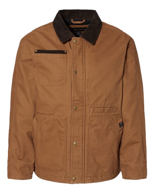 DRI DUCK 5091T Men's Tall Rambler Boulder Cloth Jacket in Saddle