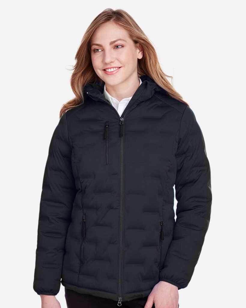 North End NE708W Women's UTK SubDown Loft Puffer Jacket in Black/ Carbon