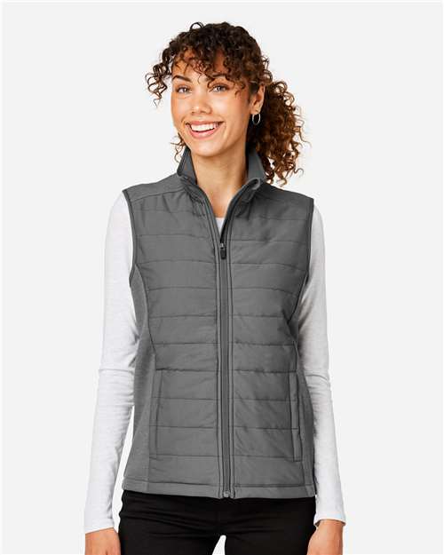 Devon & Jones DG706W Women's New Classics Charleston Hybrid Vest in Graphite Melange/ Graphite