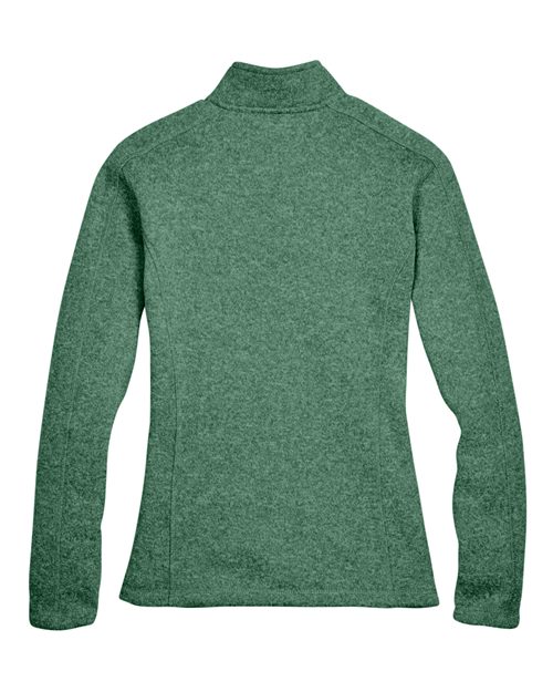 Devon & Jones DG793W Women's Bristol Full-Zip Sweater Fleece Jacket in Forest Heather