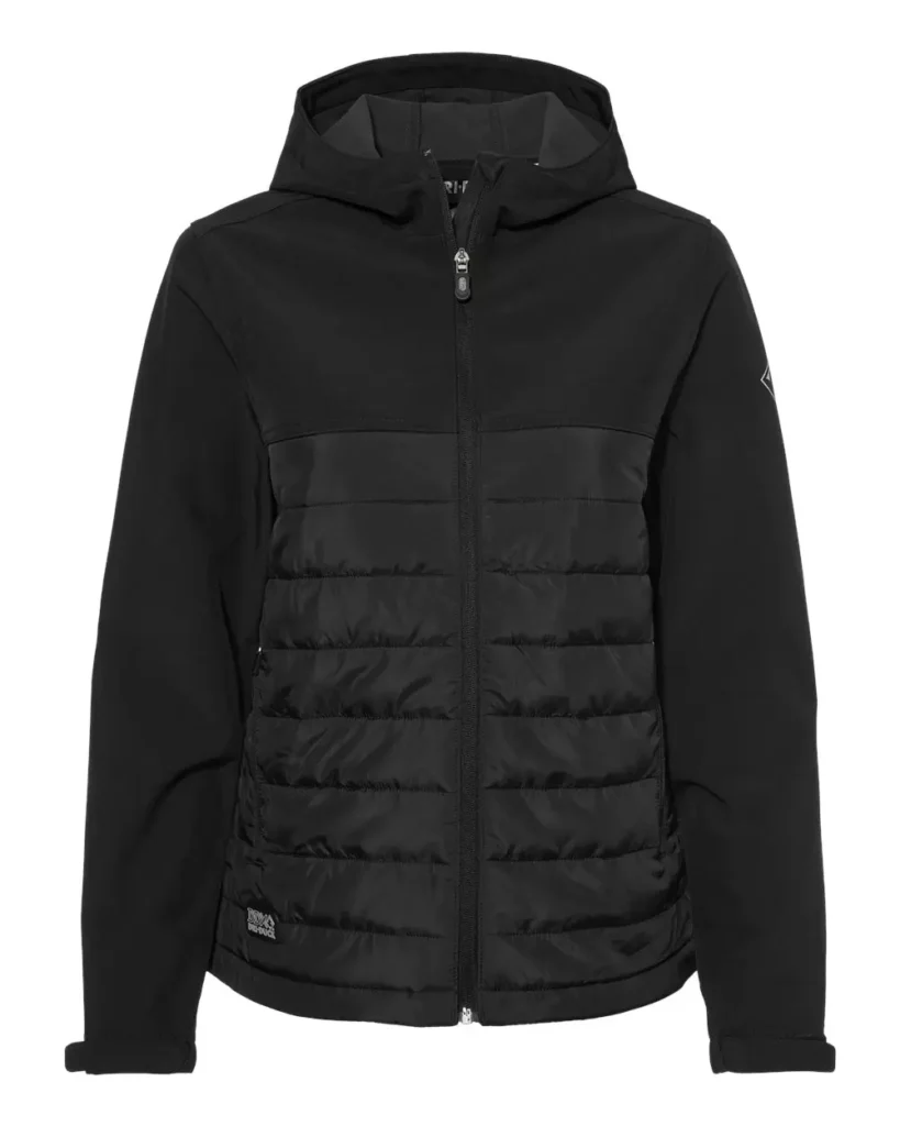 DRI DUCK 9415 Women's Vista Soft Shell Puffer Jacket in Black