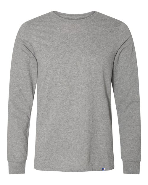 Russell Athletic 64LTTM Unisex Dri Power CVC Performance Long Sleeve T-Shirt in Oxford