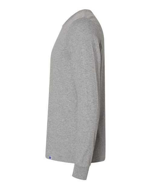 Russell Athletic 64LTTM Unisex Dri Power CVC Performance Long Sleeve T-Shirt in Oxford
