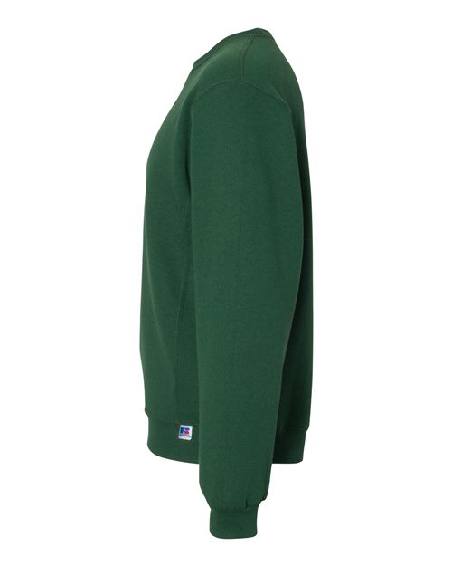 Russell Athletic 698HBM Unisex Dri Power Crewneck Sweatshirt in Dark Green