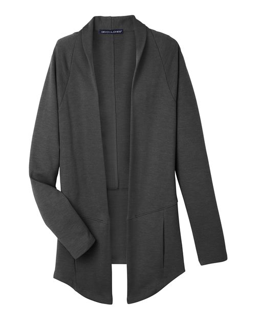 Devon & Jones DG481W Women's New Classics Charleston Cardigan in Black Melange