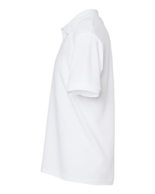 Tultex 400 Men's 50/50 Sport Pique Polo in White