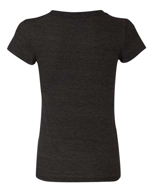 BELLA + CANVAS 8413 Women's Triblend Tee in Charcoal Black Triblend