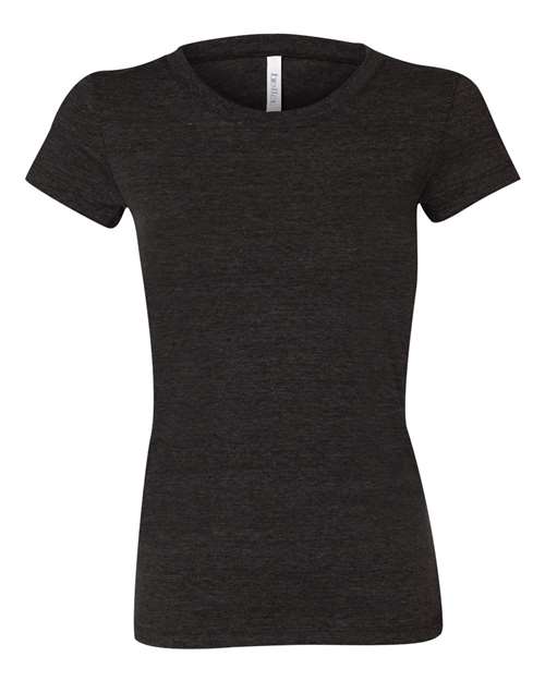 BELLA + CANVAS 8413 Women's Triblend Tee in Charcoal Black Triblend