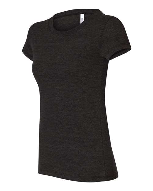 BELLA + CANVAS 8413 Women's Triblend Tee in Charcoal Black Triblend