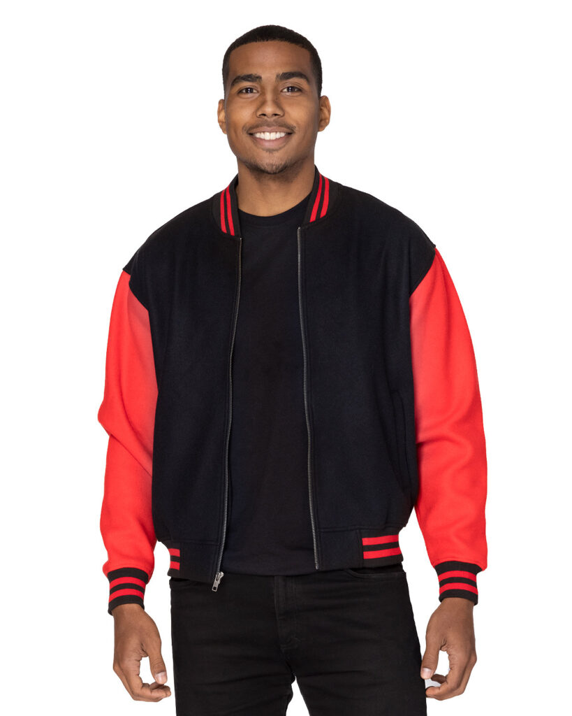 Threadfast Apparel 364J Unisex Legend Jacket in Black/ Red