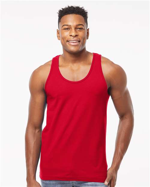 Tultex S105 Unisex Fine Jersey Tank Top in Red