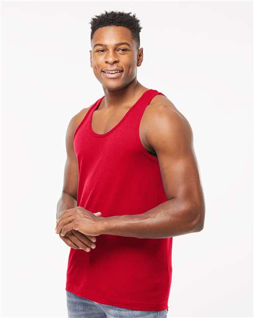 Tultex S105 Unisex Fine Jersey Tank Top in Red
