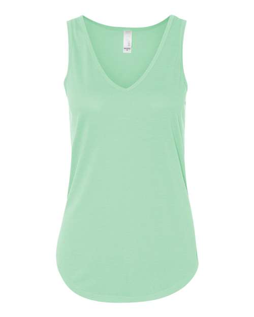 BELLA + CANVAS 8805 Women's Flowy V-Neck Tank in Mint