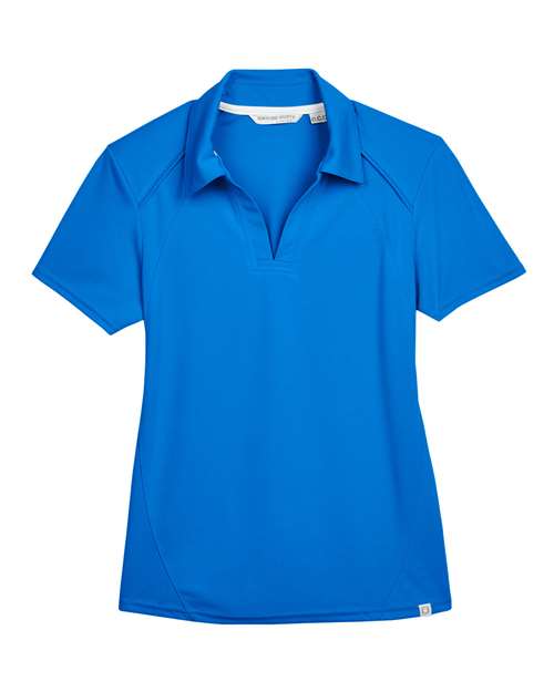North End 78632 Women's Recycled Polyester Performance Pique Polo in Light Nautical Blue