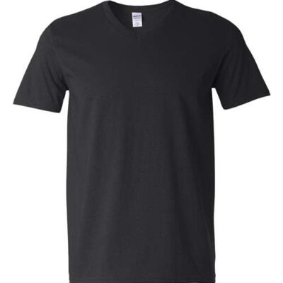 V-Neck in Black — front view