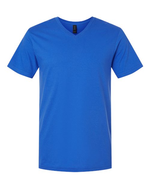 Gildan 64V00 Unisex Softstyle V-Neck T-Shirt in Royal