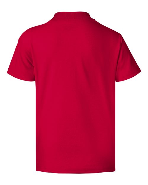 Hanes 5370 Youth EcoSmart T-Shirt in Deep Red