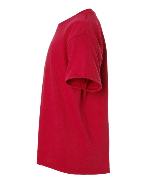 Gildan 8000B Youth DryBlend T-Shirt in Red