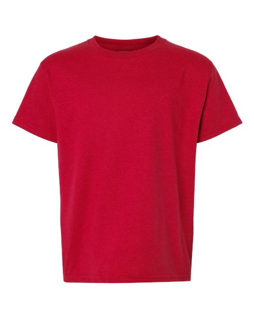 Gildan 8000B Youth DryBlend T-Shirt in Red