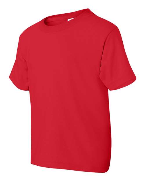 Gildan 8000B Youth DryBlend T-Shirt in Red