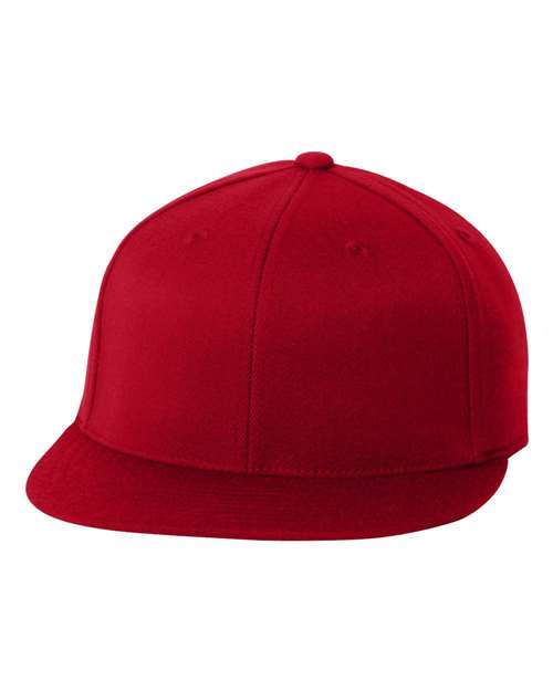 Flexfit 6210FF 210 Flat Bill Cap in Red