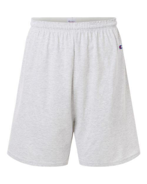 Champion 8187 Unisex Cotton Gym Shorts in Silver Grey