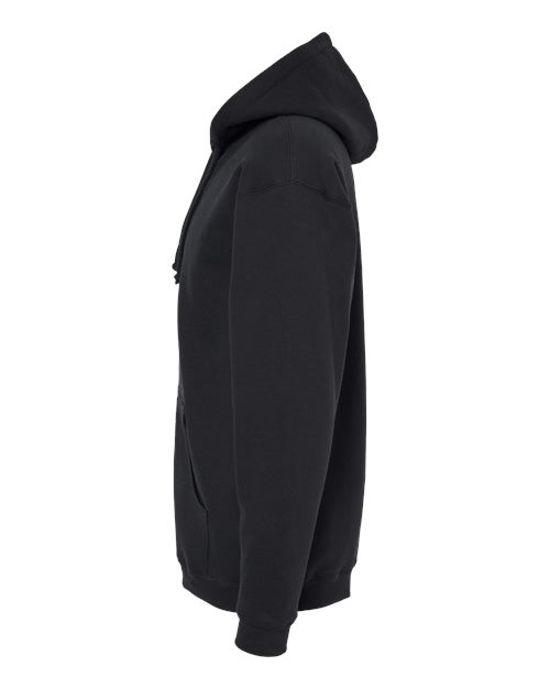 Independent Trading Co. EXP40SHZ Men's Sherpa-Lined Full-Zip Hooded Sweatshirt in Black/ Natural
