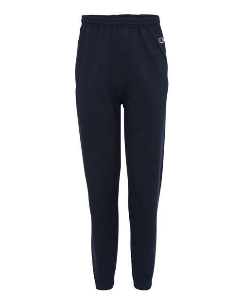 Champion P800 Unisex Powerblend Open-Bottom Sweatpants with Pockets in Navy