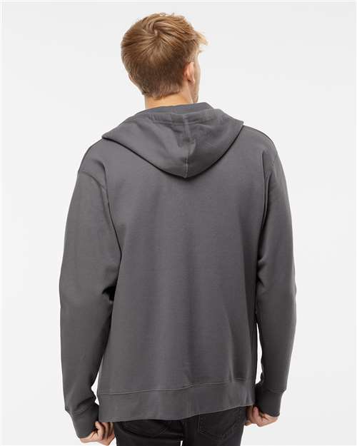 Independent Trading Co. SS4500Z Unisex Midweight Full-Zip Hooded Sweatshirt in Charcoal