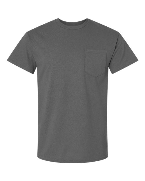 Gildan 2300 Unisex Ultra Cotton Pocket T-Shirt in Charcoal
