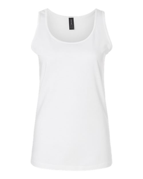 Gildan 64200L Women's Softstyle Tank Top in White