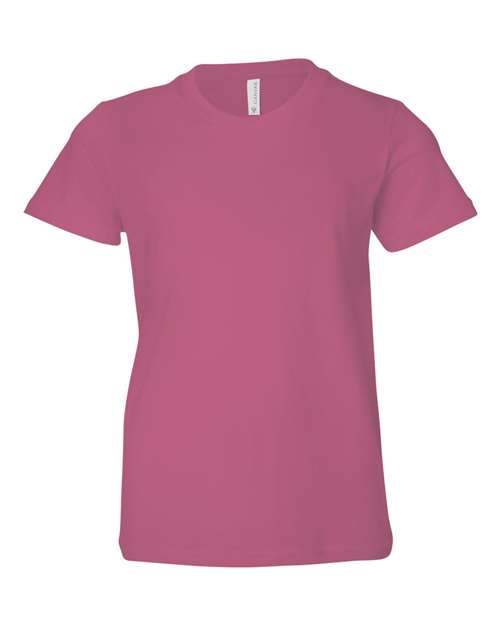 BELLA + CANVAS 3001Y Youth Jersey Tee in Berry