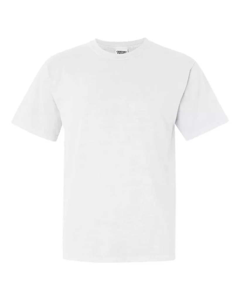 Comfort Colors 1717 Unisex Garment-Dyed Heavyweight T-Shirt in White