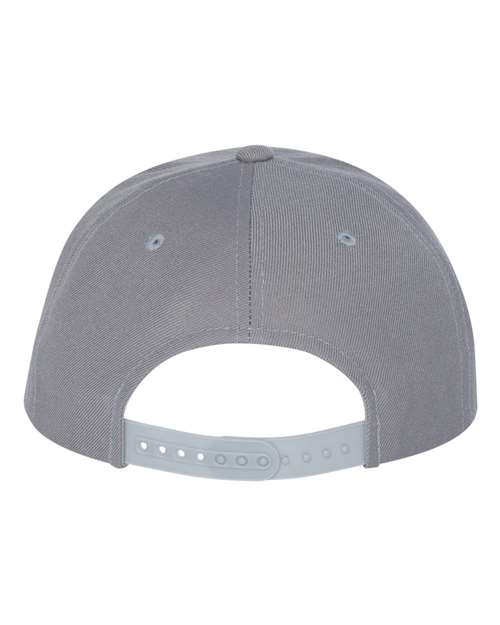 YP Classics 6089M Premium Flat Bill Snapback Cap in Silver