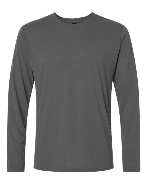 Gildan 42400 Unisex Performance Long Sleeve T-Shirt in Charcoal