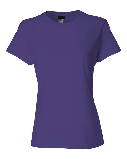 Hanes SL04 Women's Perfect-T T-Shirt in Purple