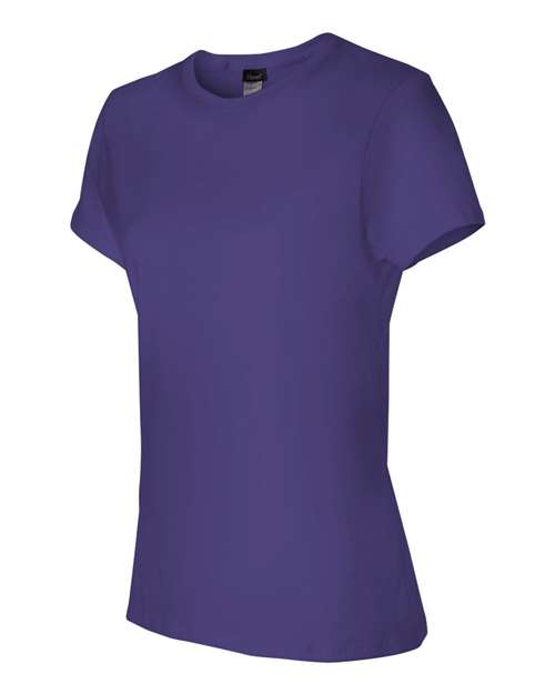 Hanes SL04 Women's Perfect-T T-Shirt in Purple