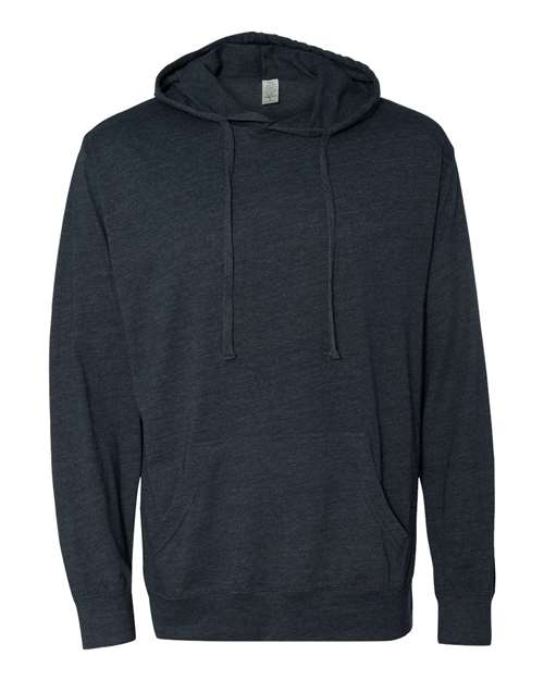 Independent Trading Co. SS150J Unisex Lightweight Hooded Pullover T-Shirt in Classic Navy Heather
