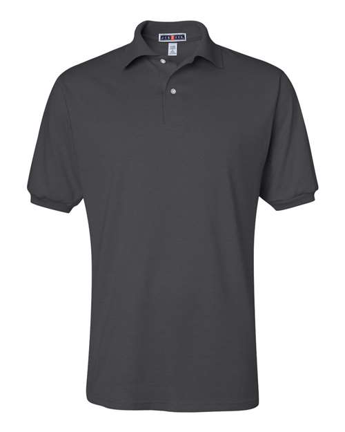 JERZEES 437MSR Men's SpotShield 50/50 Polo in Charcoal Grey