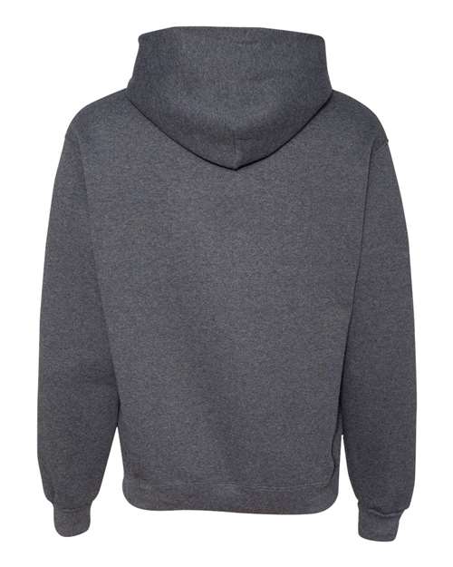 JERZEES 4997MR Unisex Super Sweats NuBlend Hooded Sweatshirt in Black Heather
