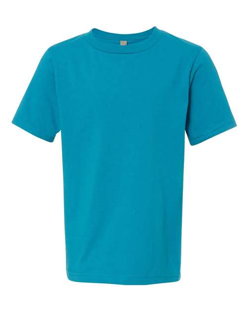 Next Level 3310 Youth Cotton Tee in Turquoise