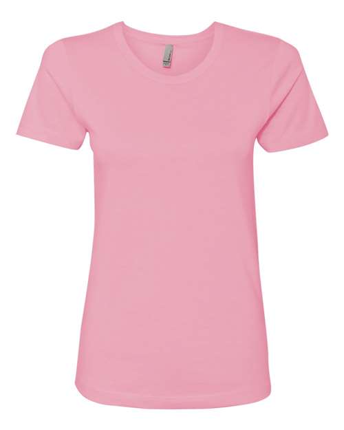 Next Level 3900 Women's Cotton Tee in Light Pink
