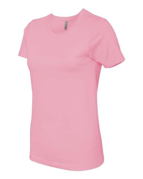 Next Level 3900 Women's Cotton Tee in Light Pink