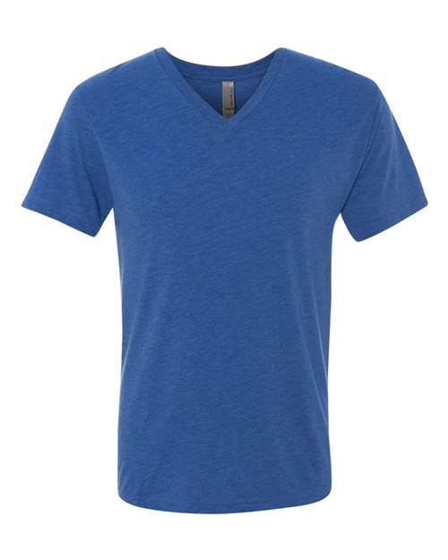 Next Level 6040 Men's Triblend V-Neck Tee in Vintage Royal