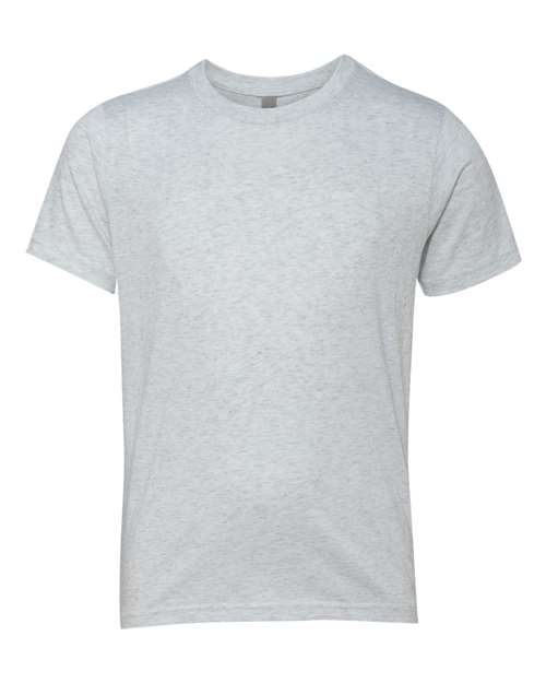Next Level 6310 Youth Triblend Tee in Heather White