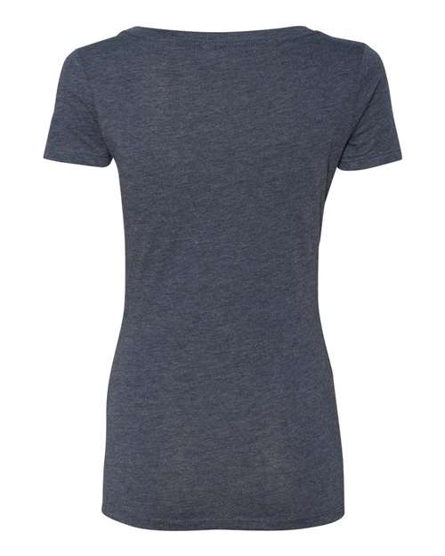 Next Level 6730 Women's Triblend Scoop Neck Tee in Vintage Navy