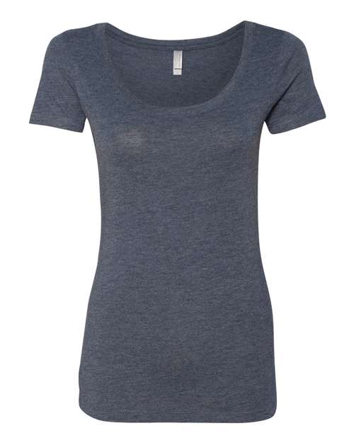 Next Level 6730 Women's Triblend Scoop Neck Tee in Vintage Navy