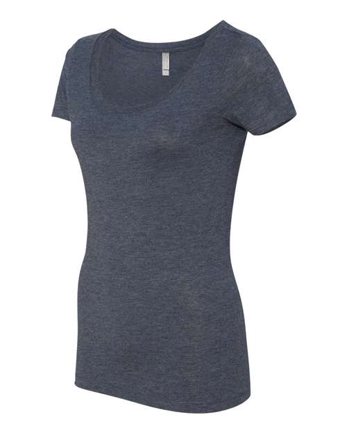 Next Level 6730 Women's Triblend Scoop Neck Tee in Vintage Navy